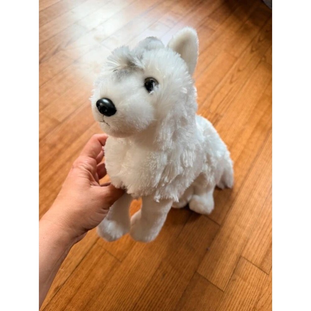 Wild Republic Arctic Fox White Wolf Husky Plush Stuffed Animal Plushie Red tag